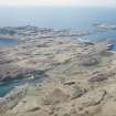 Aerial view of Port Mor and Sean Bhaile, Muck, Small Isles, looking W.