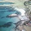 Aerial view of Gallanach Farm and Lodge, Muck, Small Isles, looking E.