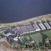 Aerial view of Glenmorangie Distillery, Tain, Easter Ross, looking ENE.