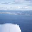 Distant aerial view of Nairn and the Moray Coast, looking SSE.