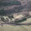 Aerial view of Scatwell Farm and the River Meig, Strathconon, near Contin, Easter Ross, looking SW.