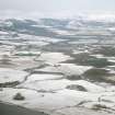Aerial view of Tarradale and Muir of Ord under snow, Black Isle, looking NW.