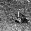 Braidwood: excavation photograph (1947).
Socket in posthole 4/7.
