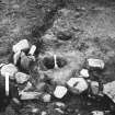 Braidwood: excavation photograph (1948).
Channel and holes in outer lip of ditch to north-east.