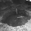Excavation photograph - the putative well shaft after removal of layers F1 and F2