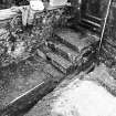 Falkland Palace Excavations
Frame 10 - Trench 1, showing foundations of steps - from north-east
