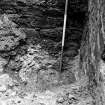 Falkland Palace Excavations
Frame 9 - Trench 6, showing construction trench for east wall of Cellar J - from south
