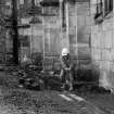 Falkland Palace Excavations
Frame 16 - View of drain F413 being lifted - from west