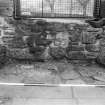 Falkland Palace Excavations
Frame 18 - Flagstones in recess of third window from south end of east range after removal of concrete from first floor level - from east 