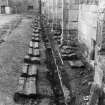 Falkland Palace Excavations
Frame 19 - Drain channel F407 after removal of drain F413 - from west
