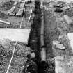 Falkland Palace Excavations
Frame 22 - Ceramic field drain F411 - from west
