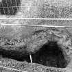 Falkland Palace Excavations
Frame 33 - North facing section of trench at west end of channel F407 - from north
