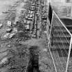 Falkland Palace Excavations
Frame 34 - Channel F407 fully exposed - from west