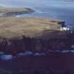 Aerial view of Duncansby Head Lighthouse, Station and broch, Caithness, looking NW.