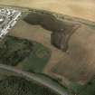 Aerial view of henge at Broomend of Crichie, Port Elphinstone, Inverurie, looking E.
