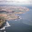 Aerial view of Gourdon and Johnshaven, Aberdeenshire, looking N.