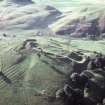 Aerial view of Finavon Fort and rig system, Angus, looking SE.