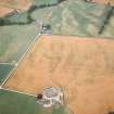 Aerial view of Stracathro Roman camp under crop, Brechin, Angus, looking SW.