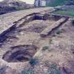 Duffus  Castle G/V of Arch Dig
