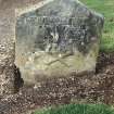 Detail of headstone.