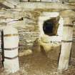Rennibister Earth House Orkney Entrance passage & interior pillars