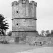 General view of Elvingston House dovecot from east.