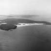 General oblique aerial view centred on the island of Ensay, taken from the NNW.