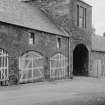 View of dovecot and entrance to steading, Harelaw, Longniddry, from south east.