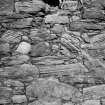 Detail of stonework and opening, Wester Pencaitland Farm dovecot.