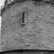 Detail of narrow flight hole, St Germains dovecot.