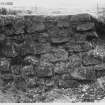 Bothwell Castle, Original Entrance between Round Tower Foundations