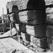 Bothwell Castle, Details of Features of Douglas Tower revealed by Scaffolding