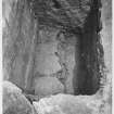 Bothwell Castle, Ground Floor Vault recently Revealed Masonry