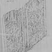 St John's Tower; Medieval cross slab no.11 rubbing