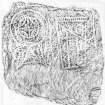 Arndilly, Pictish symbol stone rubbing
