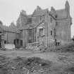 View of Luffness House from north after demolition.
