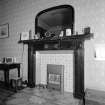 Interior view of Lylestone House, 14 Bedford Place, Alloa, showing dining room fireplace.