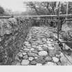 Loch Leven Castle.  Excavations - Walkway