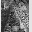 Loch Leven Castle.  Excavations - Walkway