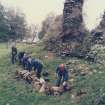 Lochmaben Castle.  Demolition of a Dangerous Section of Structure (AM/ARCH CH 10/85)