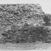 Lochmaben Castle, Dumfriesshire.  Inside Wall