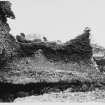 Lochmaben Castle.  Outside Wall