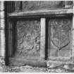 Maclellans Castle, Kirkcudbrightshire.  Panels over Doorway