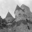 Detail of turrets, Castle Fraser.