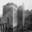 Historic photograph showing a general view.
Insc: 'Rothesay Castle. 2596. J,V'.