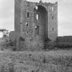 General view of Saltcoats Castle from north west.