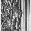 Taymouth Castle (C.D) Library Doors + Carved Figures 