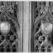 Taymouth Castle, Civil Defence Wood Carvings + Detail of Fireplace