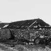 Arnol Black House, Isle of Lewis.  Repair of Roof