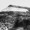 Arnol Black House, Isle of Lewis.  Repair of Roof